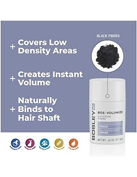 Fibres capillaires épaississantes Bosley BosVolumize noires - 12 g