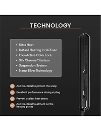 Fer à lisser professionnel GAMA G-EVO Silk Chrome Titane 1,2 pouce