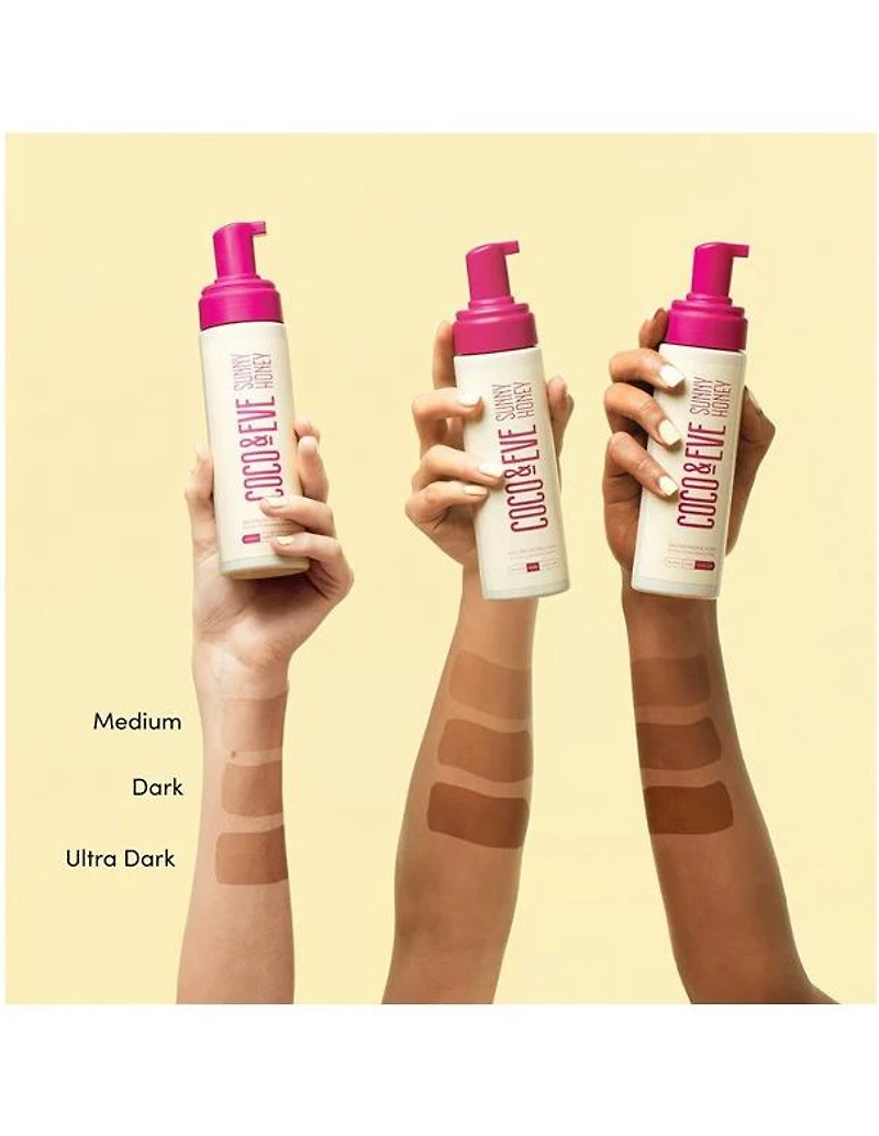 Coco & Eve Sunny Honey Bali Mousse Bronzante Ultra Foncée - 200 ml