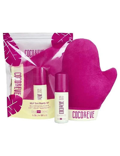 Coffret de voyage autobronzant Coco & Eve foncé