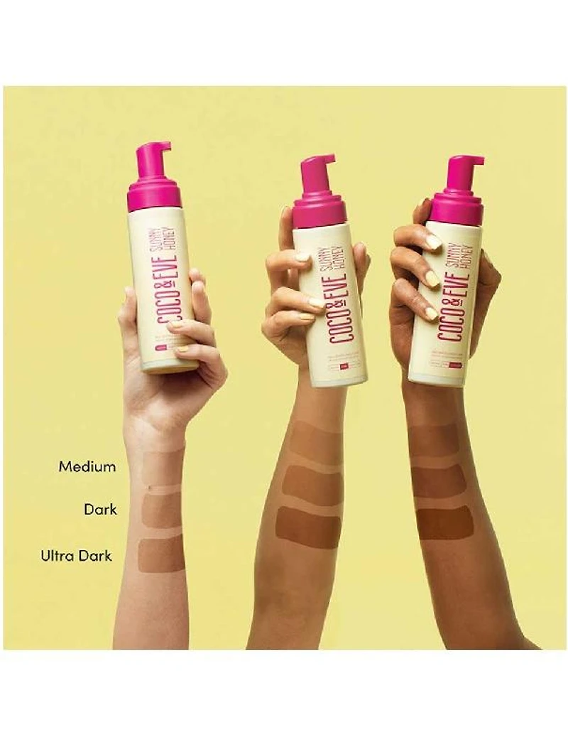 Coffret de voyage autobronzant Coco & Eve foncé