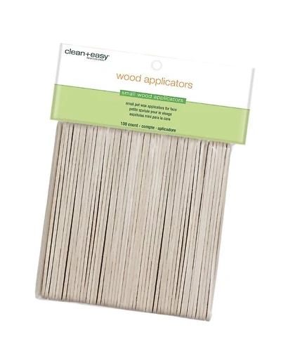 Bâtonnets applicateurs en bois CleanEasy pour cire - Lot de 100