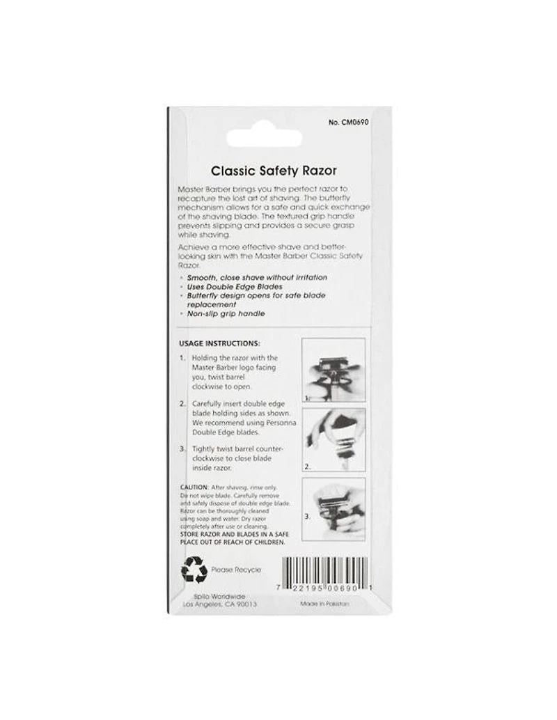 Rasoir de sécurité Clubman Classic - Nickelé