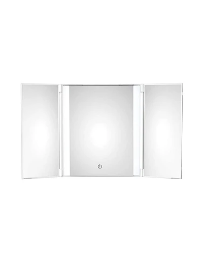 Miroir cosmétique à LED à trois volets Conair