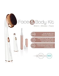 Conair True Glow Glam Face and Body Grooming Kit