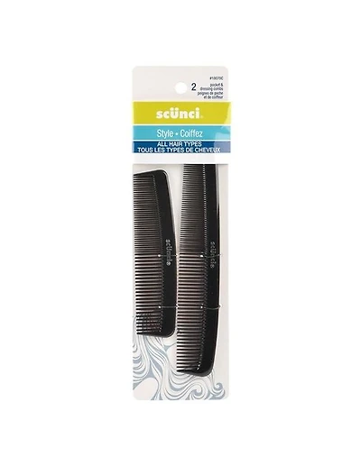 Lot de 2 peignes de poche et de pansement Conair