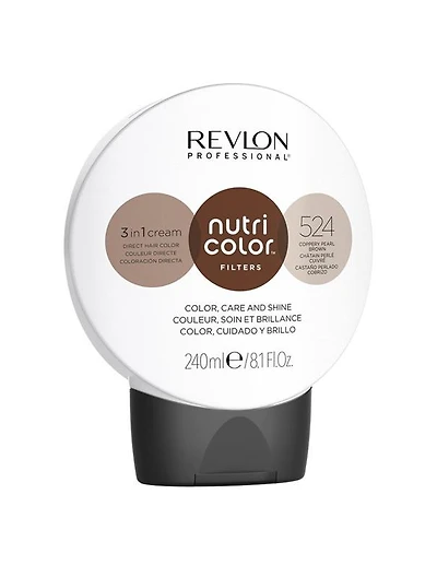 NOUVEAU Revlon Professional Nutri Color Filters 524 Châtain nacré cuivré - 240 ml