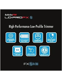 BabylissPro Fxone Lo-profx High Performance Low-profile Trimmer Silver