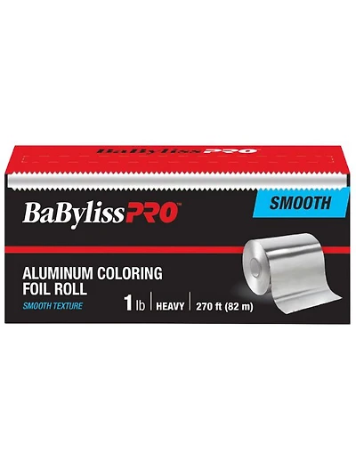 Rouleau de feuille d'aluminium BabylissPro pour coloration, lisse et épaisse, 82 m (270 pi)