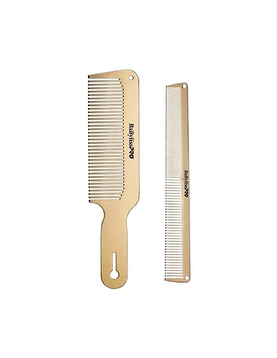 Duo de peignes métalliques BabylissPro GoldFX