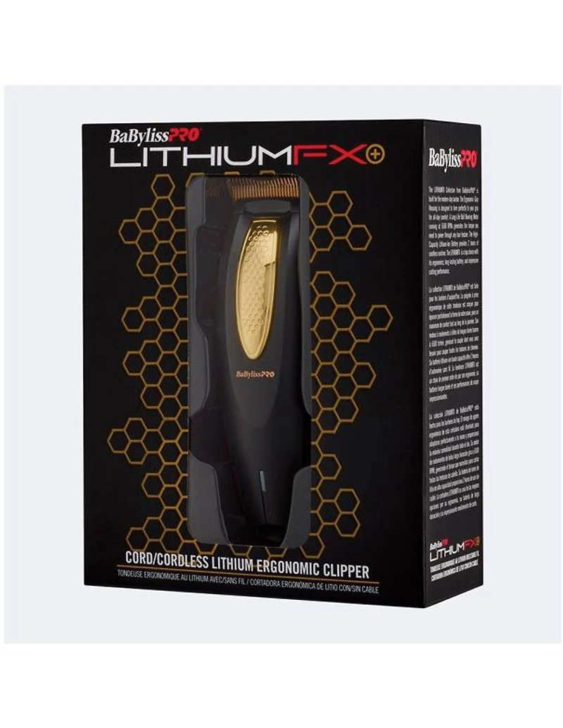 Tondeuse ergonomique sans fil au lithium BabylissPro Lithium FX