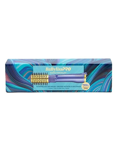 Ensemble de brosses à air chaud ioniques rotatives BabylissPro Nano Titanium Violet