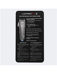 Tondeuse à cheveux BabylissPro Fxone Lo-profx haute performance à profil bas, argentée