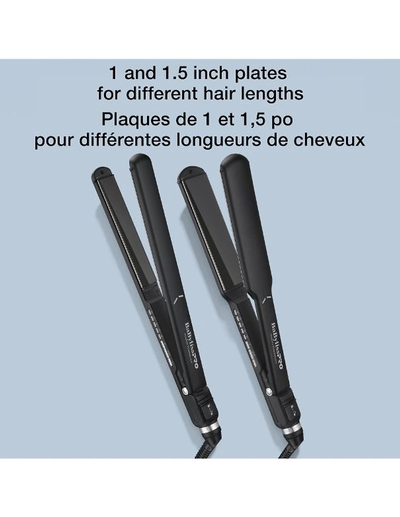 BaBylissPRO Nano Titanium Ultra Slim Flat Iron 1-1/2 - Black