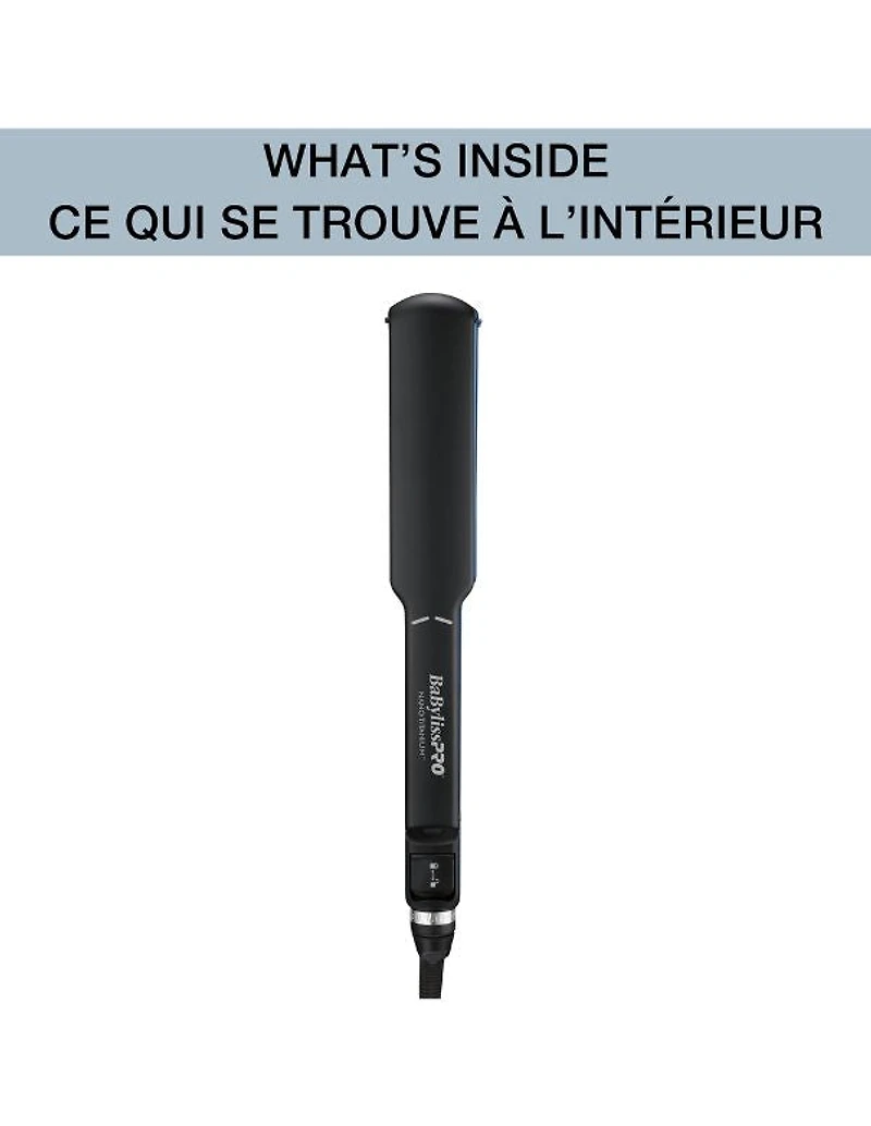 BaBylissPRO Nano Titanium Ultra Slim Flat Iron 1-1/2 - Black