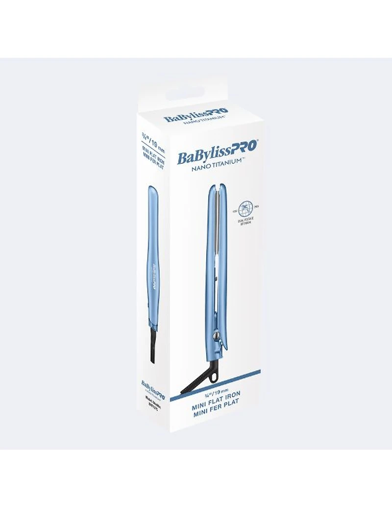 BaBylissPRO Nano Titanium Mini Flat Iron - 3/4