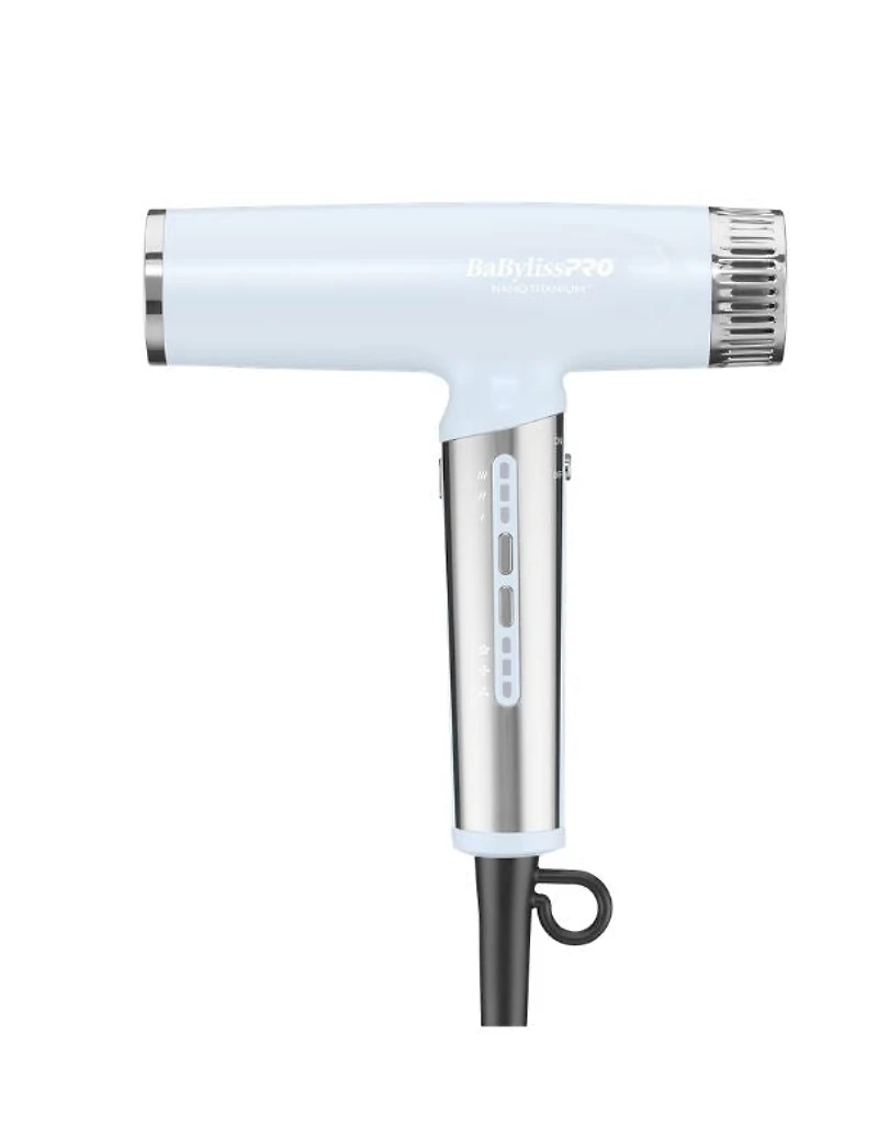 Sèche-cheveux haute vitesse Nano Titanium Nano Light de BaBylissPRO (Bleu givré – Édition limitée)