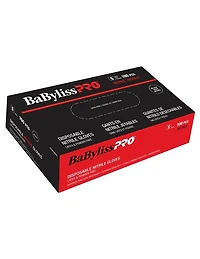 Gants jetables en nitrile BabylissPro, noirs, taille S