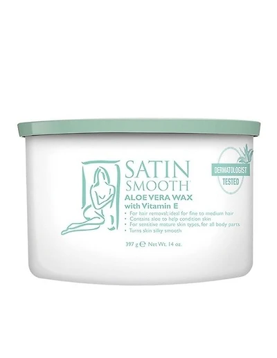Satin Smooth Aloe Vera Cream Wax - 397g - SSW14AVG