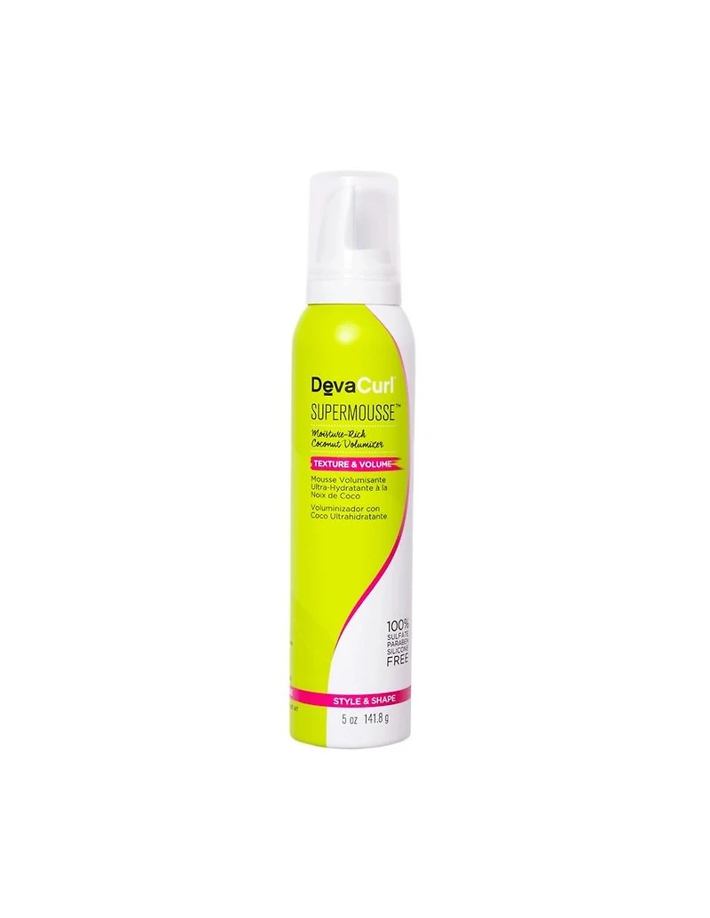 DevaCurl SuperMousse Volumateur Noix de Coco Hydratant - 141,8 g