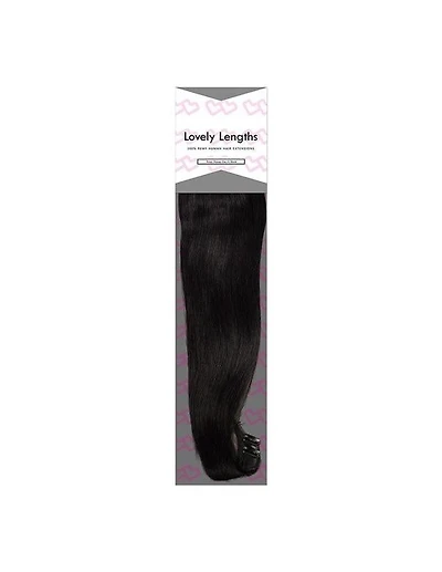 Lovely Lengths Clip-In Extensions 20 Inch 1 Black