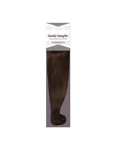 Extensions à clips Lovely Lengths 20 pouces, 2 brun foncé