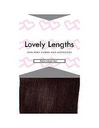 Extensions à clips Lovely Lengths 20 pouces, couleur 1C, noir cassé