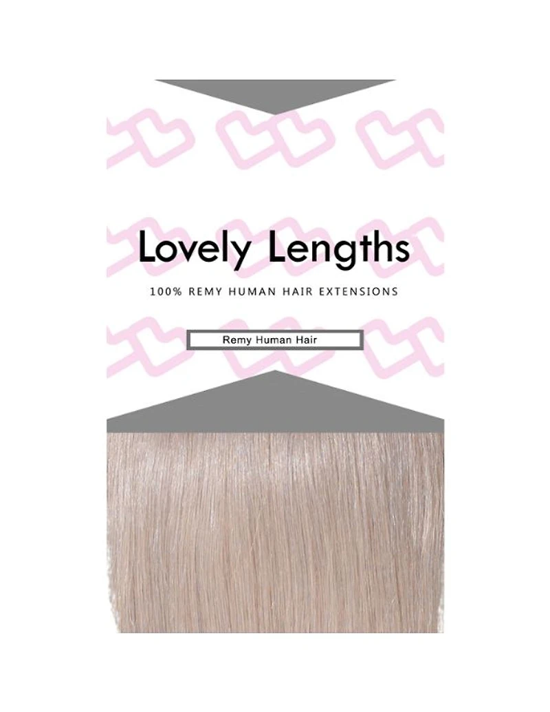 Extensions à clips Lovely Lengths 20 pouces Argent glacé