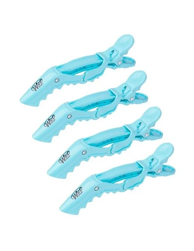 Wet Brush Wet Clips 4 Pack Blue