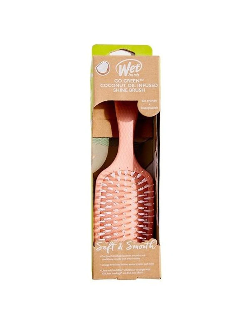 Brosse brillante infusée à l'huile de coco Wet Brush Go Green