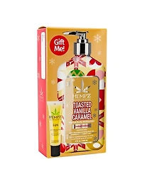 Coffret cadeau Hempz Toasted Vanilla Caramel Body Moisturizer Lip Balm