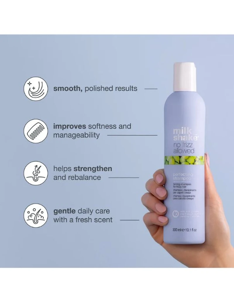 milkshake No Frizz Allowed Perfecting Shampoo - 300ml