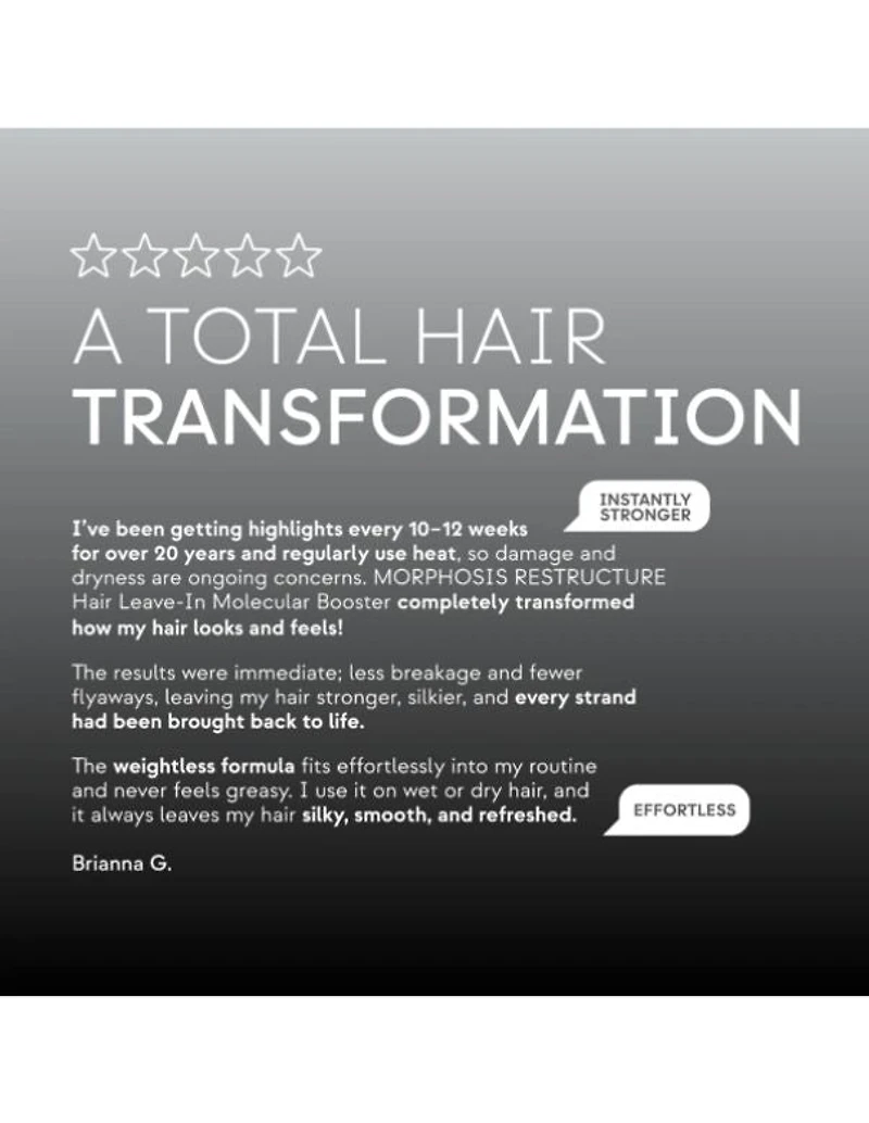 Morphosis Restructure Hair Leave-In Molecular Booster - 100ml