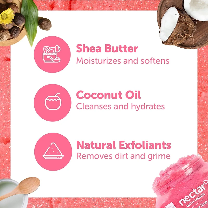 Gommage corporel exfoliant Nectarlife Smoothie aux fruits - 227 g