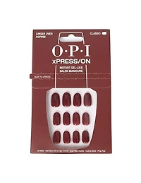 OPI xPRESS-ON Nails Short Linger Over Coffee