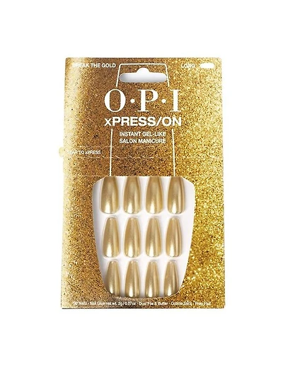 Ongles OPI xPRESS-ON Long Break the Gold