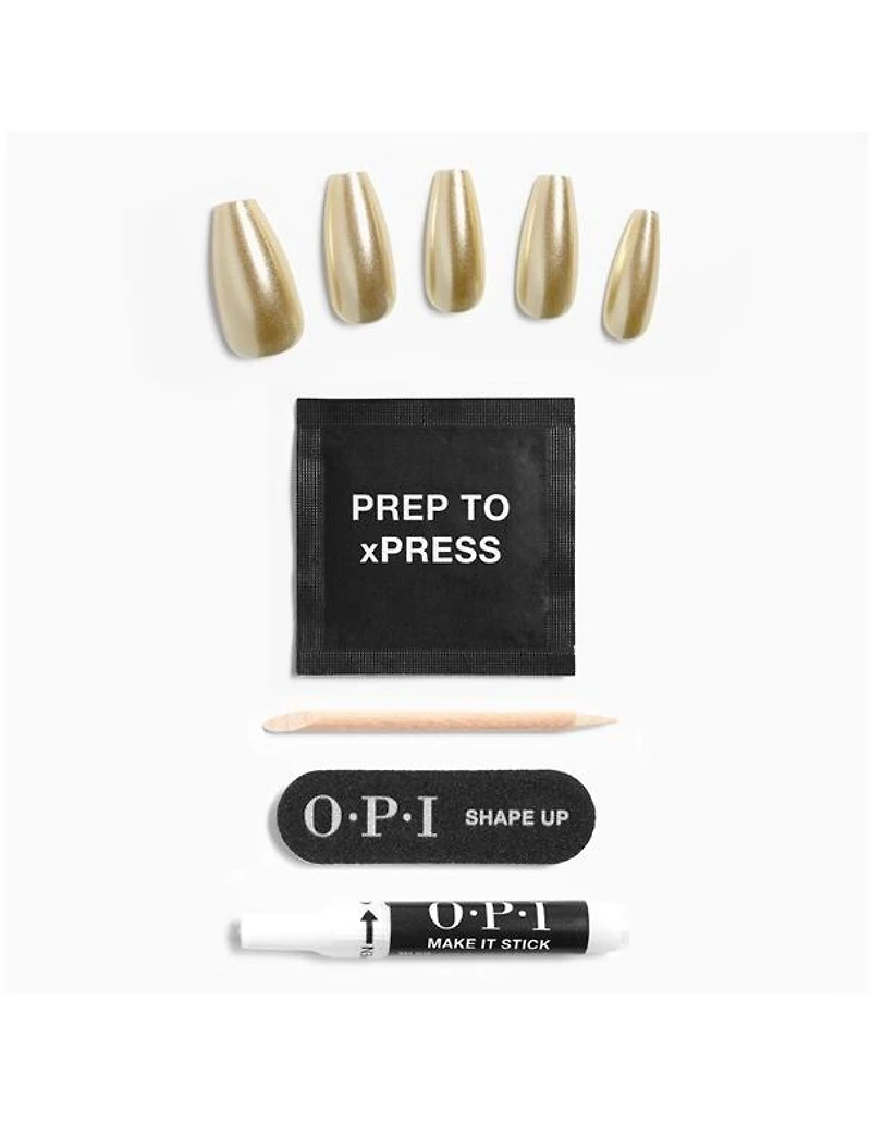 Ongles OPI xPRESS-ON Long Break the Gold