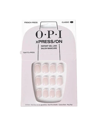 Ongles courts French Press OPI xPRESS-ON
