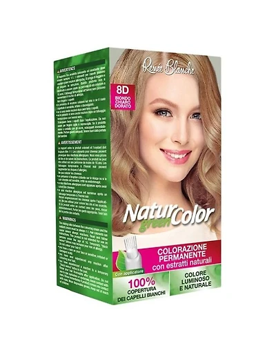 Renee Blanche Natur Green Color 8D Blond Clair Doré