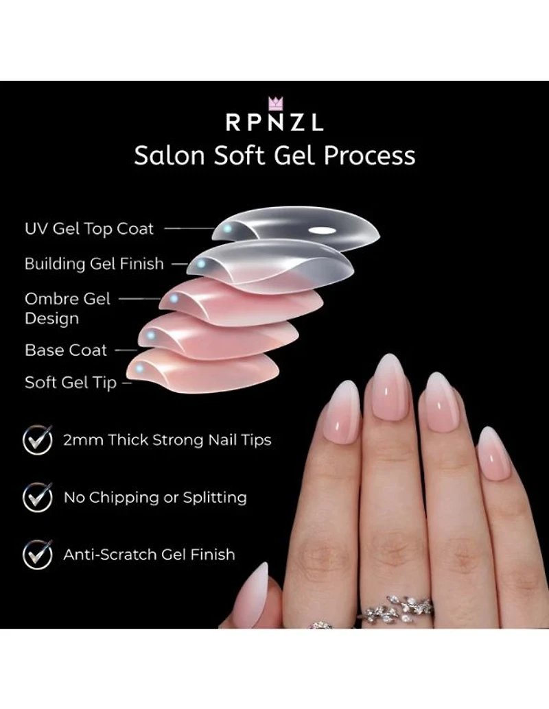 RPNZL Press-on Nail Kit - Cappuccino