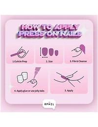 Kit de pose d'ongles à coller RPNZL - Belle
