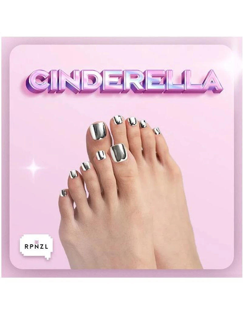 RPNZL Press-on Toenail Kit - Cinderella