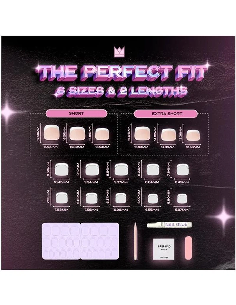 RPNZL Press-on Toenail Kit - Cinderella