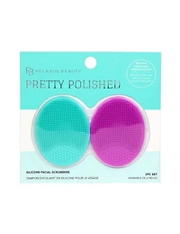 Lot de 2 gommages visage en silicone poli Relaxus Pretty