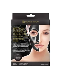 Masque facial hydrogel au collagène et au charbon Relaxus