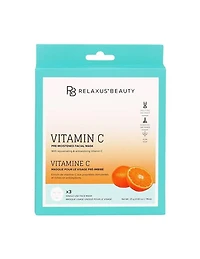 Masques visage Relaxus à la vitamine C, 3 pièces