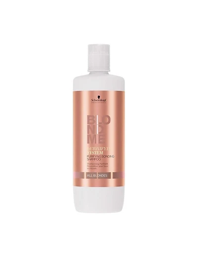 Schwarzkopf BLONDME Shampoing purifiant et lissant Système Détoxifiant - 1 L