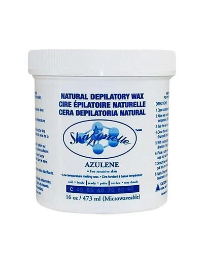 Cire d'azulène naturelle pour micro-ondes Sharonelle - 16 oz