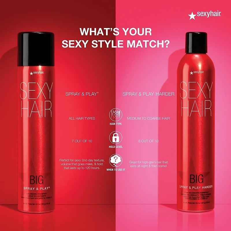 Big SexyHair Spray and Play Harder Volumizing Hairspray - 335ml