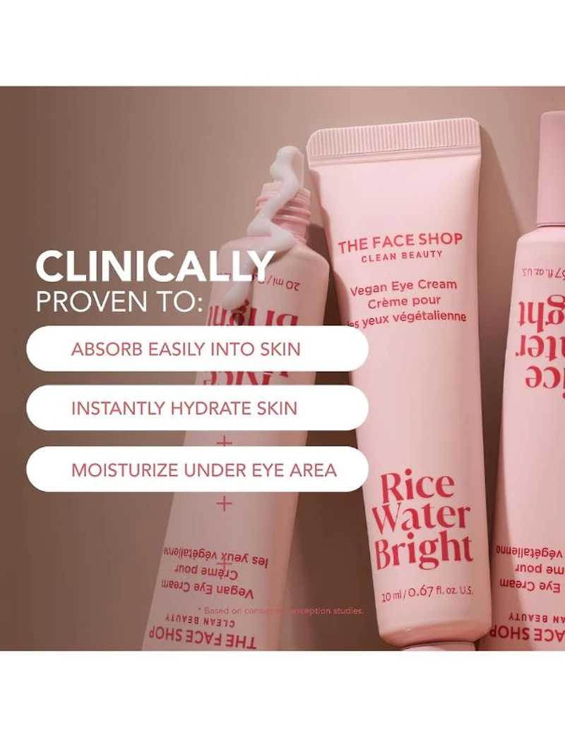 Crème contour des yeux végétalienne The Face Shop - 20 ml